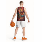 New Zealand Kea Bird Matariki Personalised Basketball Jersey Silver Fern Maori Pattern