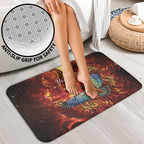 New Zealand Kea Bird Matariki Personalised Bathroom Set Silver Fern Maori Pattern