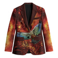 New Zealand Kea Bird Matariki Personalised Blazer Silver Fern Maori Pattern