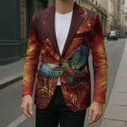New Zealand Kea Bird Matariki Personalised Blazer Silver Fern Maori Pattern