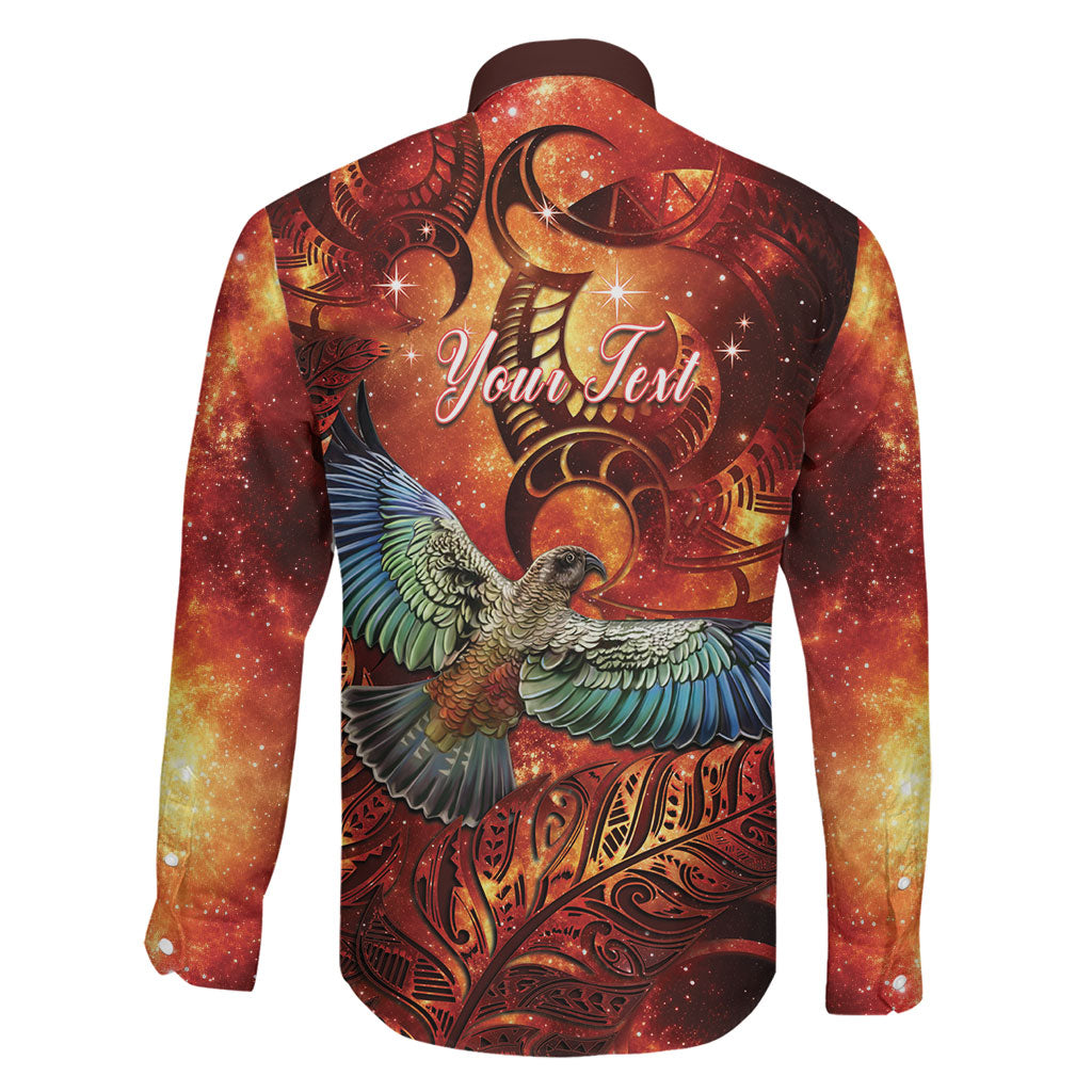 New Zealand Kea Bird Matariki Personalised Family Matching Off Shoulder Short Dress and Hawaiian Shirt Silver Fern Maori Pattern