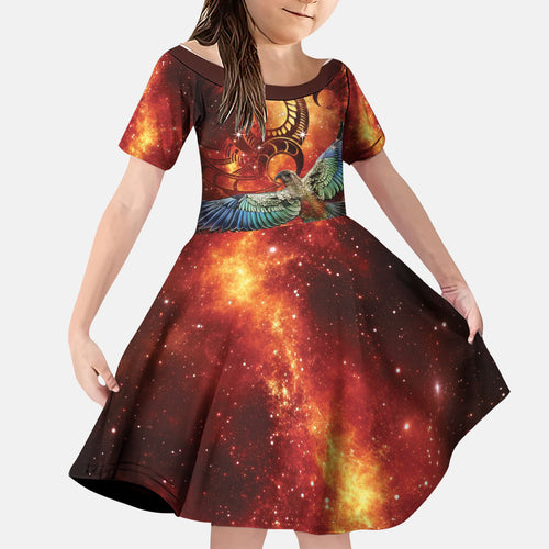 New Zealand Kea Bird Matariki Personalised Family Matching Summer Maxi Dress and Hawaiian Shirt Silver Fern Maori Pattern