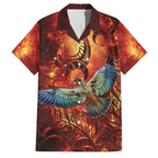 New Zealand Kea Bird Matariki Personalised Family Matching Summer Maxi Dress and Hawaiian Shirt Silver Fern Maori Pattern