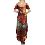 New Zealand Kea Bird Matariki Personalised Family Matching Summer Maxi Dress and Hawaiian Shirt Silver Fern Maori Pattern