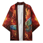 New Zealand Kea Bird Matariki Personalised Kimono Silver Fern Maori Pattern