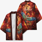 New Zealand Kea Bird Matariki Personalised Kimono Silver Fern Maori Pattern