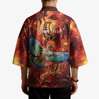 New Zealand Kea Bird Matariki Personalised Kimono Silver Fern Maori Pattern