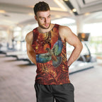 New Zealand Kea Bird Matariki Personalised Men Tank Top Silver Fern Maori Pattern