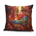 New Zealand Kea Bird Matariki Personalised Pillow Cover Silver Fern Maori Pattern