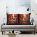 New Zealand Kea Bird Matariki Personalised Pillow Cover Silver Fern Maori Pattern