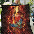 New Zealand Kea Bird Matariki Personalised Quilt Silver Fern Maori Pattern