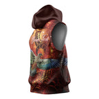 New Zealand Kea Bird Matariki Personalised Sleeveless Hoodie Silver Fern Maori Pattern