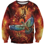 New Zealand Kea Bird Matariki Personalised Sweatshirt Silver Fern Maori Pattern