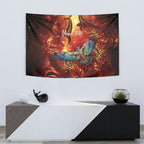 New Zealand Kea Bird Matariki Personalised Tapestry Silver Fern Maori Pattern
