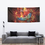 New Zealand Kea Bird Matariki Personalised Tapestry Silver Fern Maori Pattern