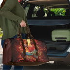 New Zealand Kea Bird Matariki Personalised Travel Bag Silver Fern Maori Pattern