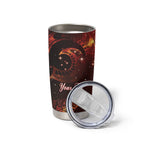 New Zealand Kea Bird Matariki Personalised Tumbler Cup Silver Fern Maori Pattern