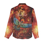 New Zealand Kea Bird Matariki Personalised Women Casual Shirt Silver Fern Maori Pattern