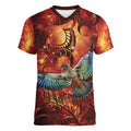 New Zealand Kea Bird Matariki Personalised Women V-Neck T-Shirt Silver Fern Maori Pattern
