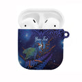 Takahe New Zealand Personalised AirPods Case Harakeke Silver Fern Maori Pattern