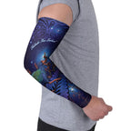 Takahe New Zealand Personalised Arm Sleeves Harakeke Silver Fern Maori Pattern
