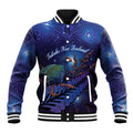 Takahe New Zealand Personalised Baseball Jacket Harakeke Silver Fern Maori Pattern
