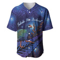 Takahe New Zealand Personalised Baseball Jersey Harakeke Silver Fern Maori Pattern