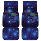 Takahe New Zealand Personalised Car Mats Harakeke Silver Fern Maori Pattern