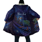 Takahe New Zealand Personalised Cloak Harakeke Silver Fern Maori Pattern