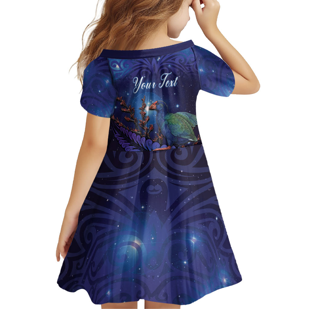 Takahe New Zealand Personalised Family Matching Off The Shoulder Long Sleeve Dress and Hawaiian Shirt Harakeke Silver Fern Maori Pattern