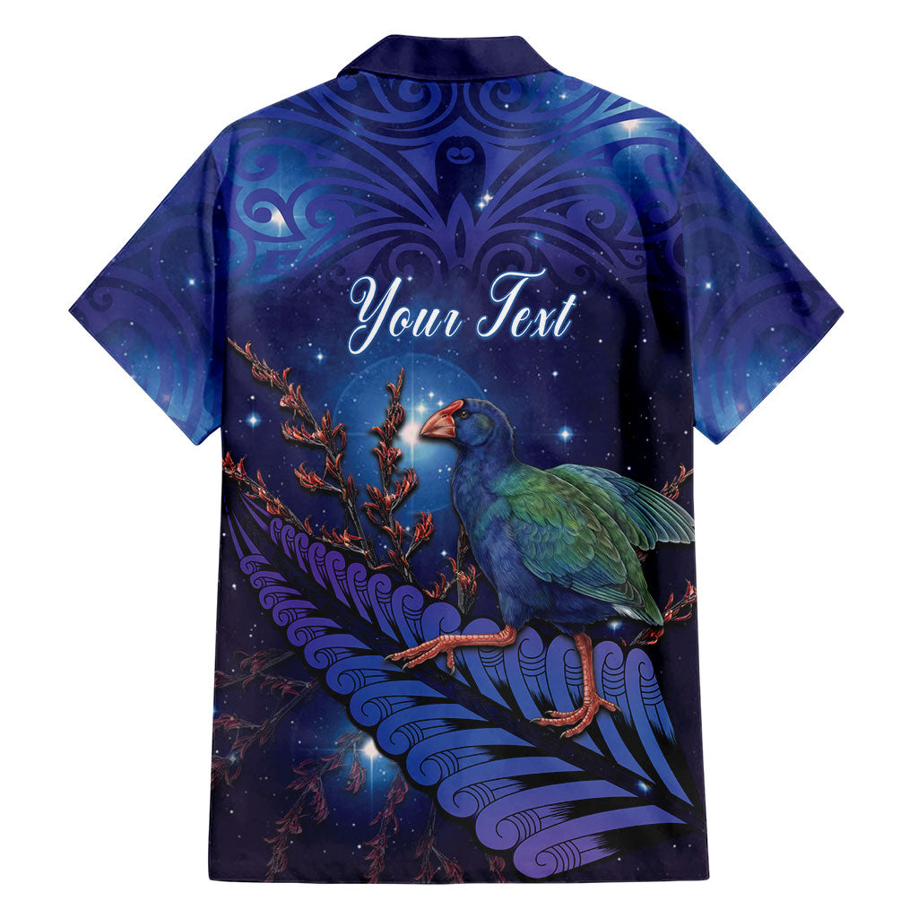 Takahe New Zealand Personalised Family Matching Off The Shoulder Long Sleeve Dress and Hawaiian Shirt Harakeke Silver Fern Maori Pattern
