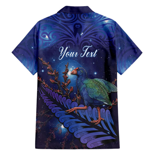 Takahe New Zealand Personalised Family Matching Off Shoulder Maxi Dress and Hawaiian Shirt Harakeke Silver Fern Maori Pattern