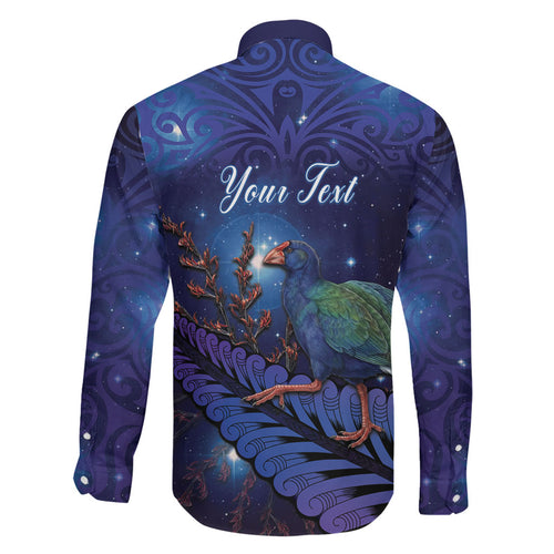 Takahe New Zealand Personalised Family Matching Summer Maxi Dress and Hawaiian Shirt Harakeke Silver Fern Maori Pattern