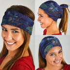 Takahe New Zealand Personalised Neck Gaiter Harakeke Silver Fern Maori Pattern
