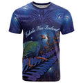 Takahe New Zealand Personalised T Shirt Harakeke Silver Fern Maori Pattern