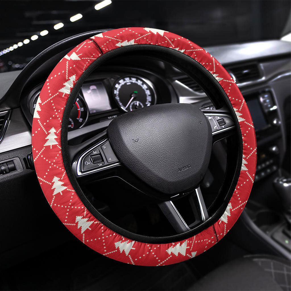 Australia Christmas In July Steering Wheel Cover Santa Horse Racing Aboriginal Dot Art
