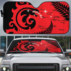 New Zealand Matariki Auto Sun Shade Maori New Year Koru Pattern