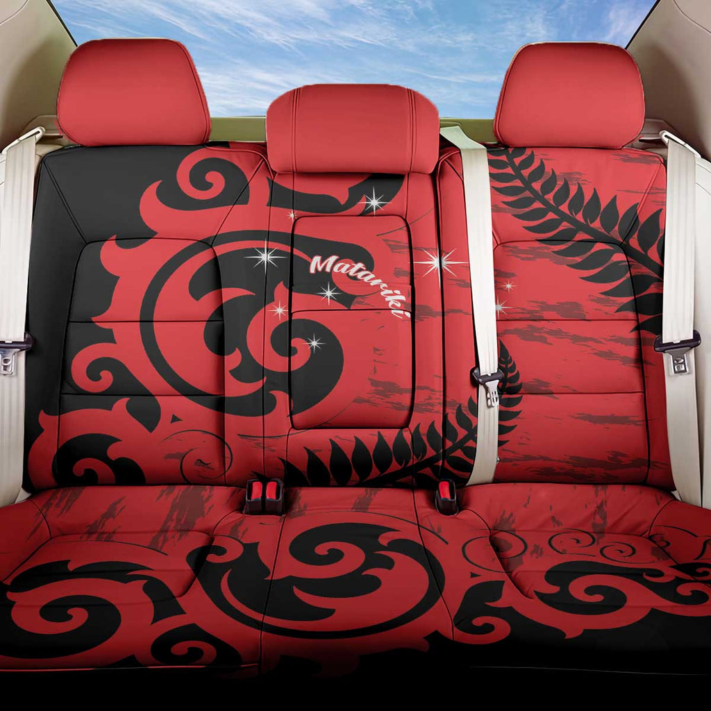 New Zealand Matariki Back Car Seat Cover Maori New Year Koru Pattern