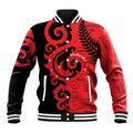 New Zealand Matariki Baseball Jacket Maori New Year Koru Pattern