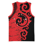 New Zealand Matariki Basketball Jersey Maori New Year Koru Pattern