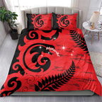 New Zealand Matariki Bedding Set Maori New Year Koru Pattern