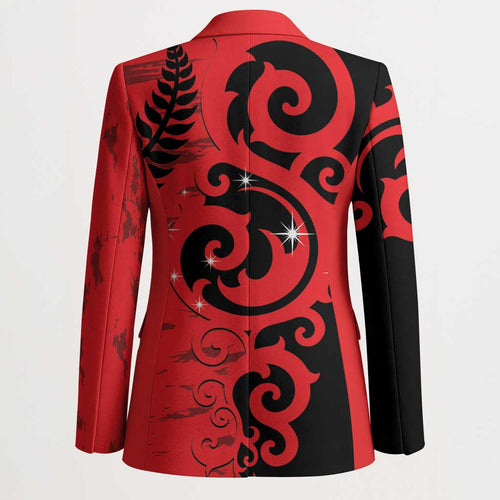 New Zealand Matariki Blazer Maori New Year Koru Pattern