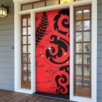 New Zealand Matariki Door Cover Maori New Year Koru Pattern