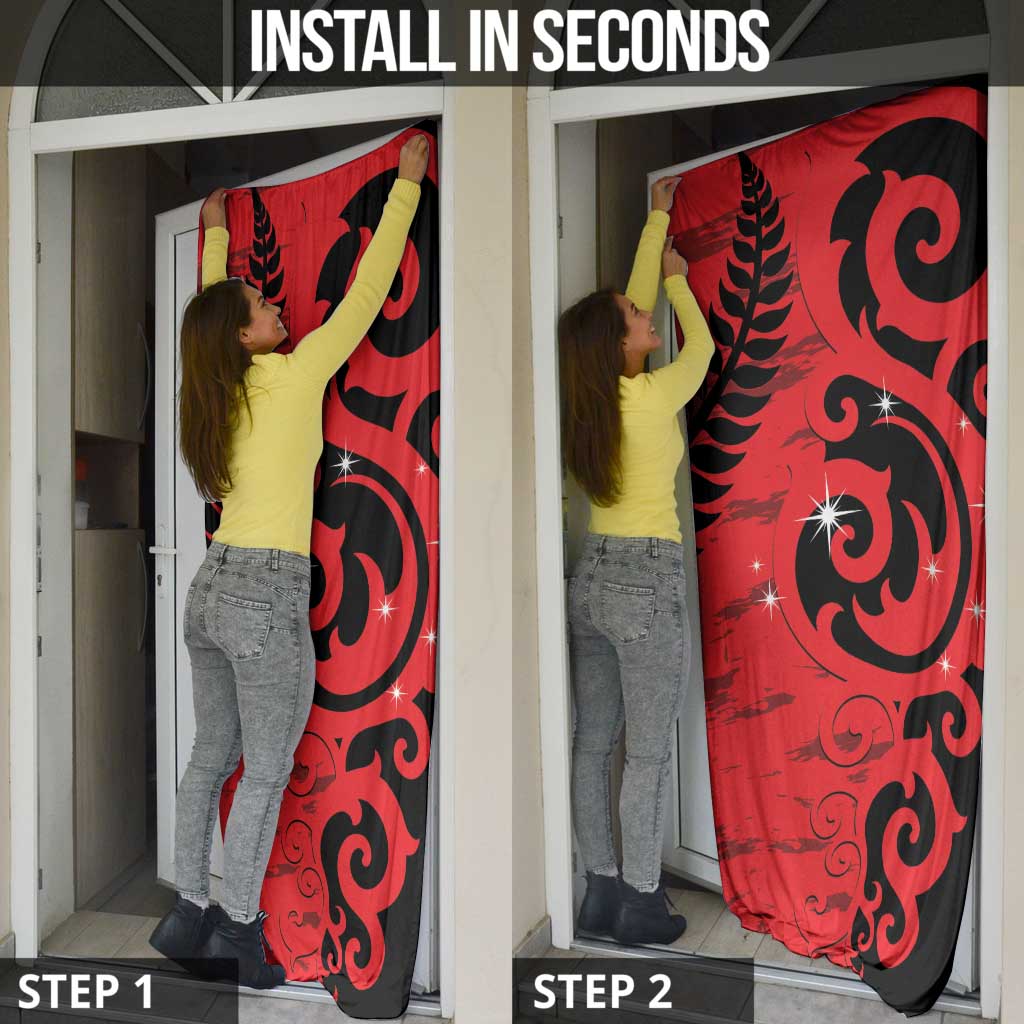 New Zealand Matariki Door Cover Maori New Year Koru Pattern