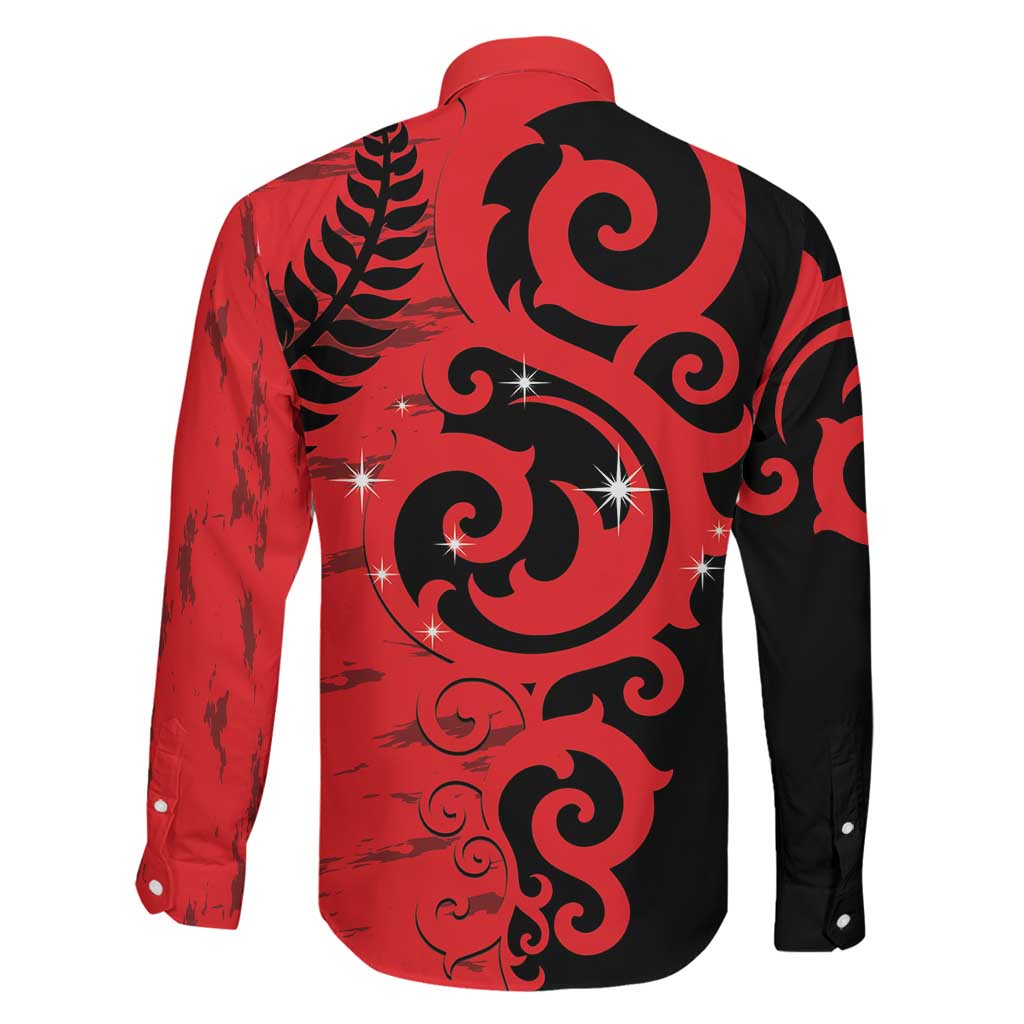 New Zealand Matariki Family Matching Off Shoulder Short Dress and Hawaiian Shirt Maori New Year Koru Pattern