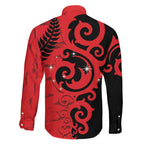 New Zealand Matariki Family Matching Off Shoulder Short Dress and Hawaiian Shirt Maori New Year Koru Pattern