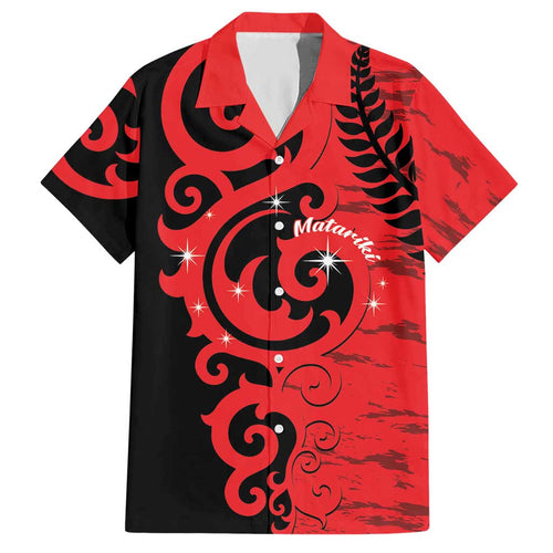 New Zealand Matariki Hawaiian Shirt Maori New Year Koru Pattern