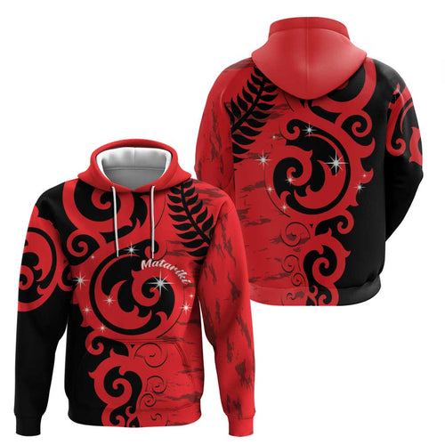 New Zealand Matariki Hoodie Maori New Year Koru Pattern