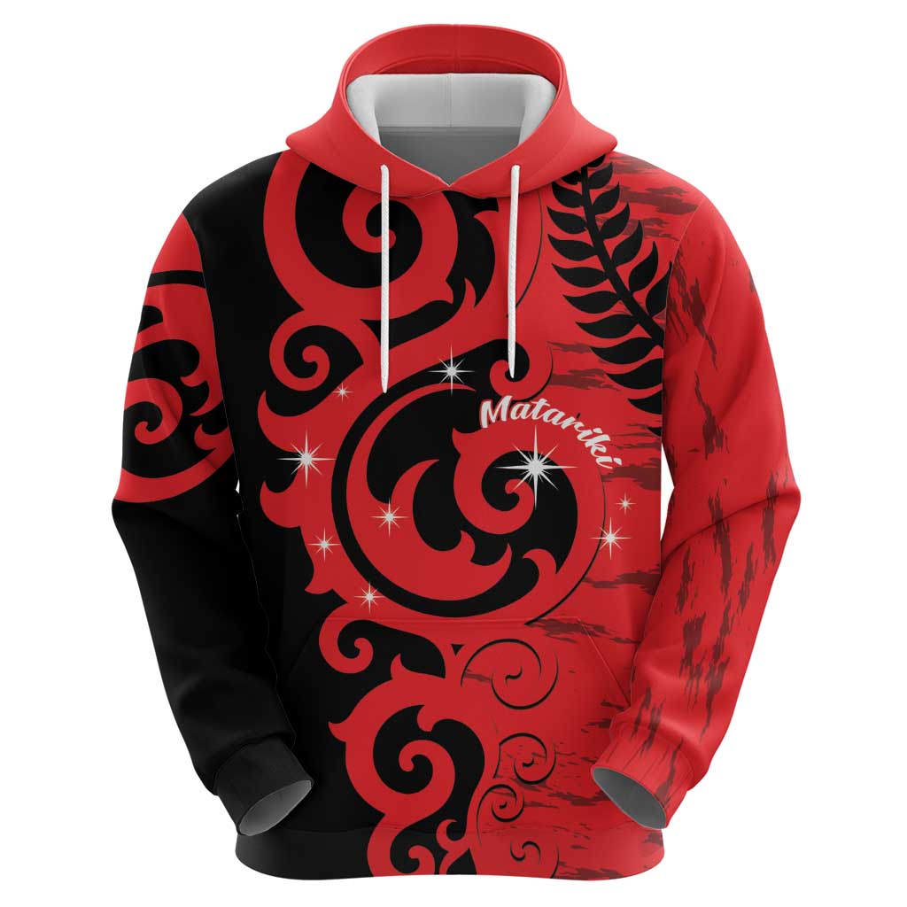 New Zealand Matariki Hoodie Maori New Year Koru Pattern