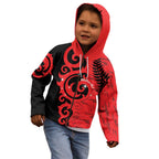 New Zealand Matariki Kid Hoodie Maori New Year Koru Pattern